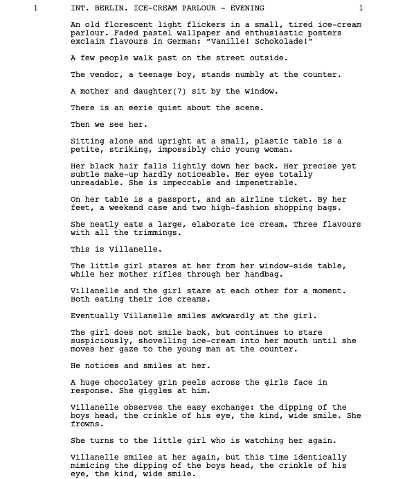 Page One: “Killing Eve”