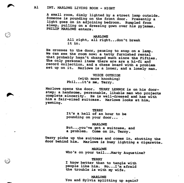 Page One: “The Long Goodbye” (1973)