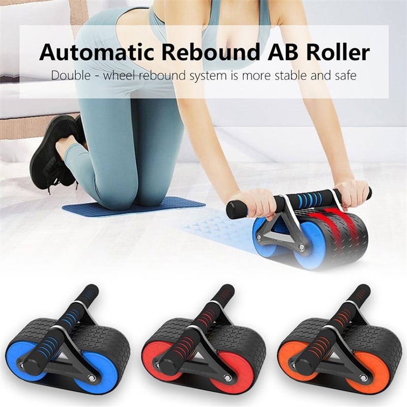 Automatic Rebound Double Wheel Ab Roller