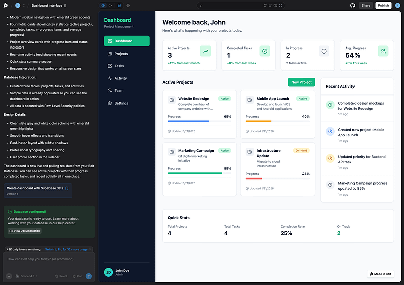 Bolt ui