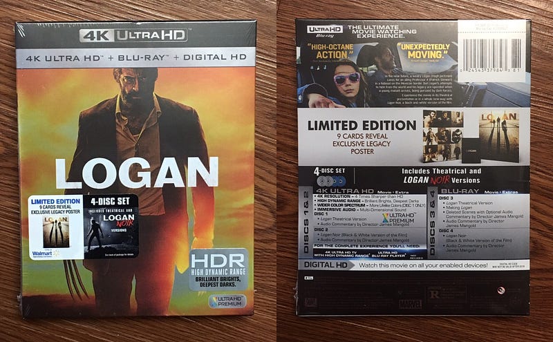 Unboxing LOGAN 4K UHD Blu-ray: Walmart-Exclusive Limited Edition - Cinapse