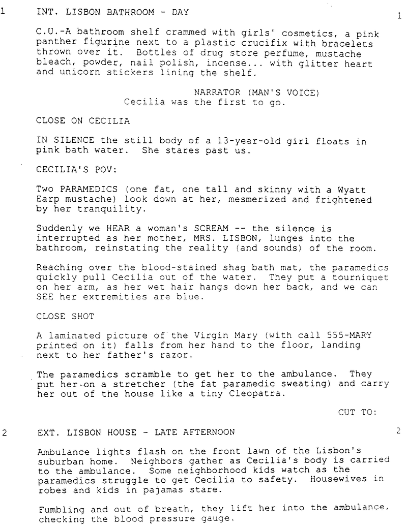 Page One: “The Virgin Suicides” (1999)