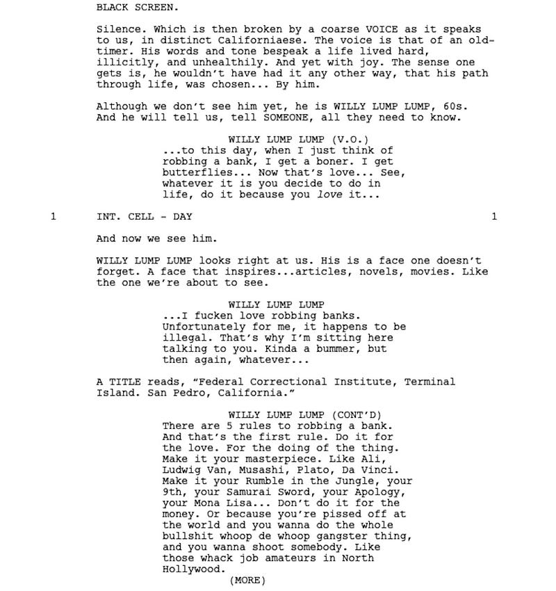 Page One: “Den of Thieves” (2018)