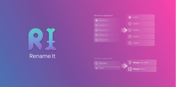 Batch rename layers with sequential numbering, find-and-replace, and keyword patterns.