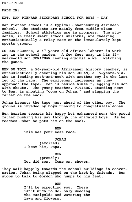Page One: “A Dry White Season” (1989)