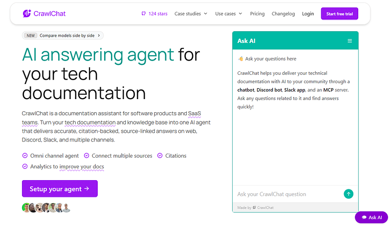 CrawlChat is a documentation AI assistant for sale on AISO Blog