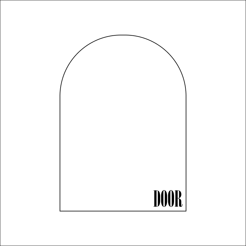 simple door shape made in figma