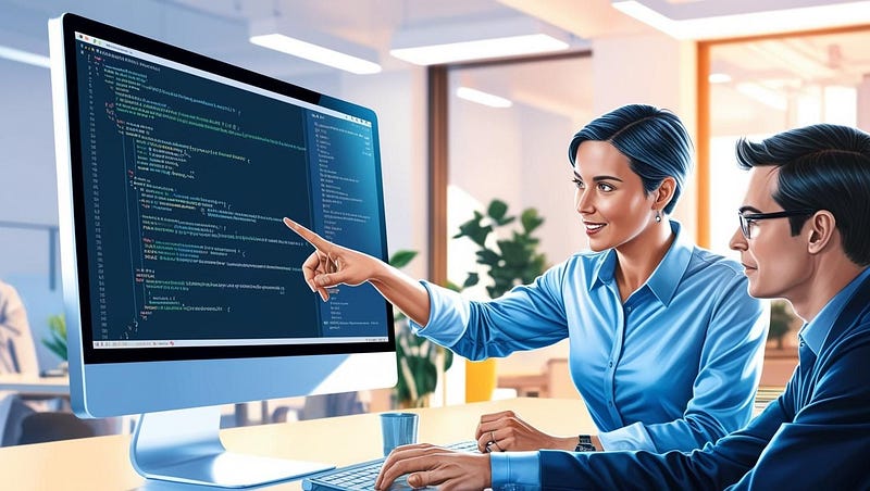 Developers with a technical writing talking about API documentation