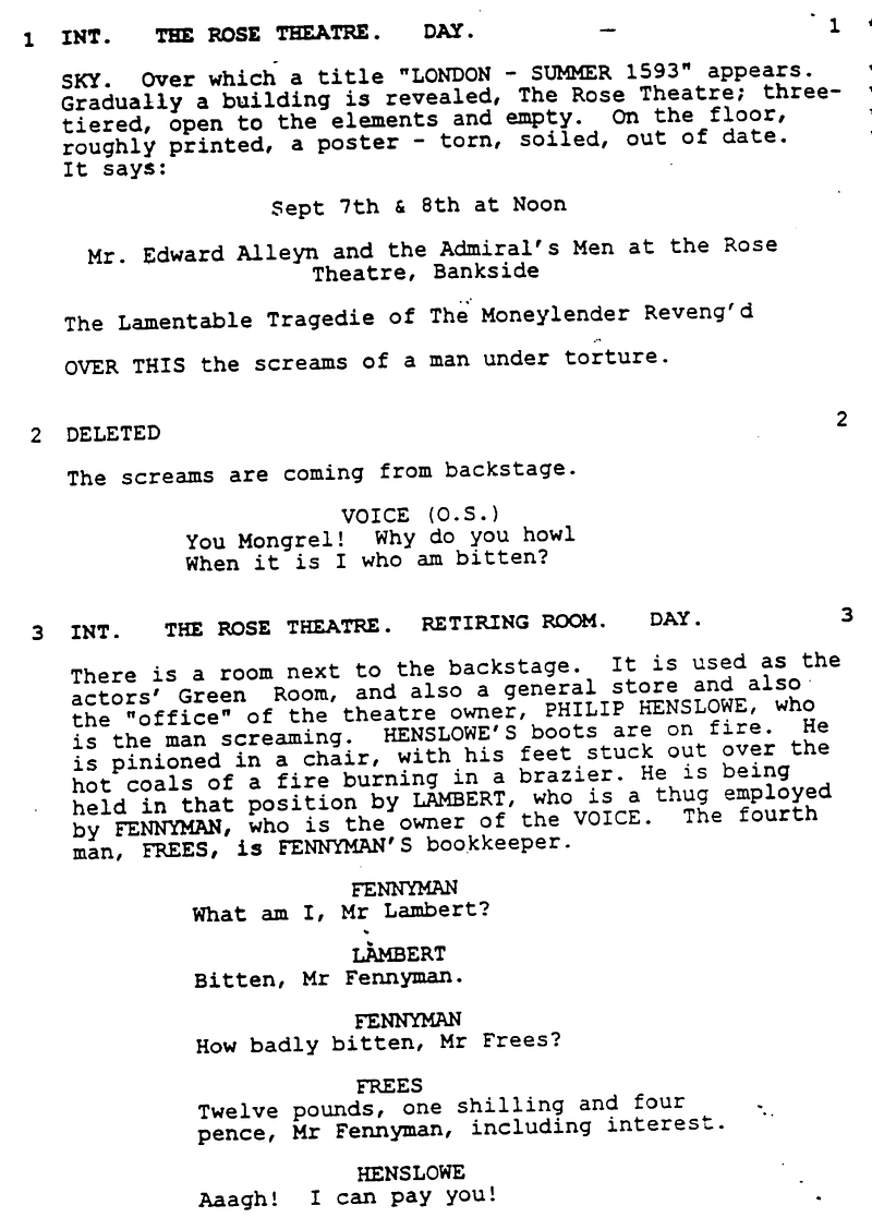 Page One: ‘Shakespeare in Love’ (1998)