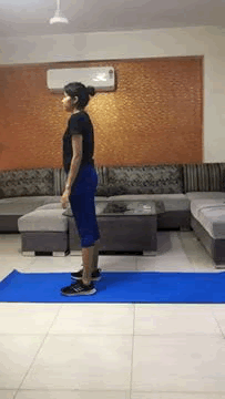 The author doing a burpee.