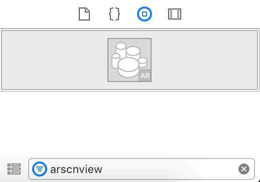 Add ‘ARSCNView’ to view and create IBOutlet