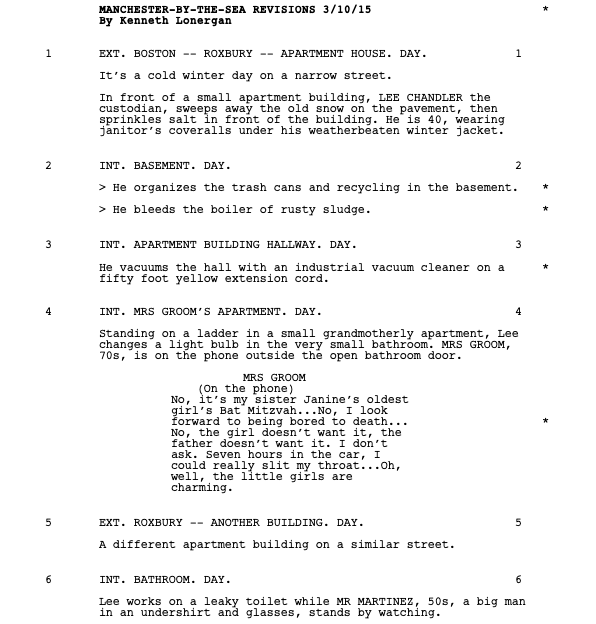 Page One: “Manchester by the Sea” (2016)