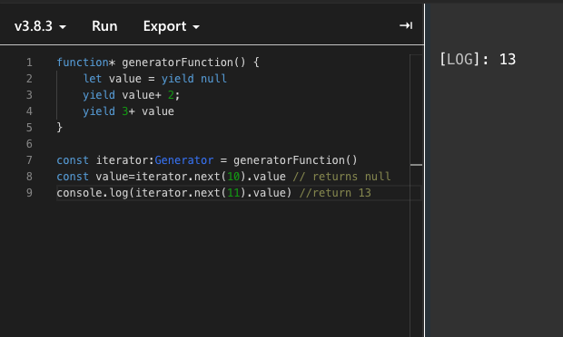 Passing Value to generator function through next