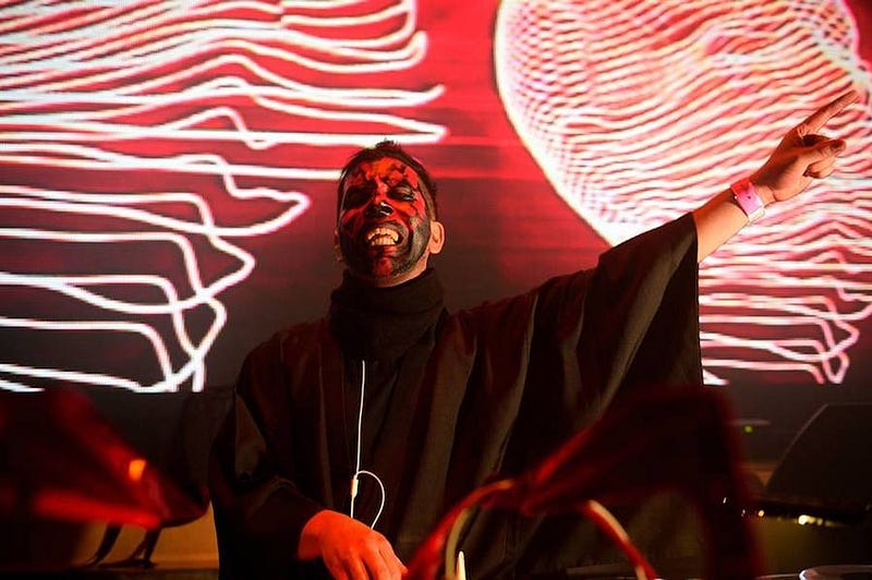 Tha Boogie Bandit drops fat beats in Japan during a Tokyo Halloween party