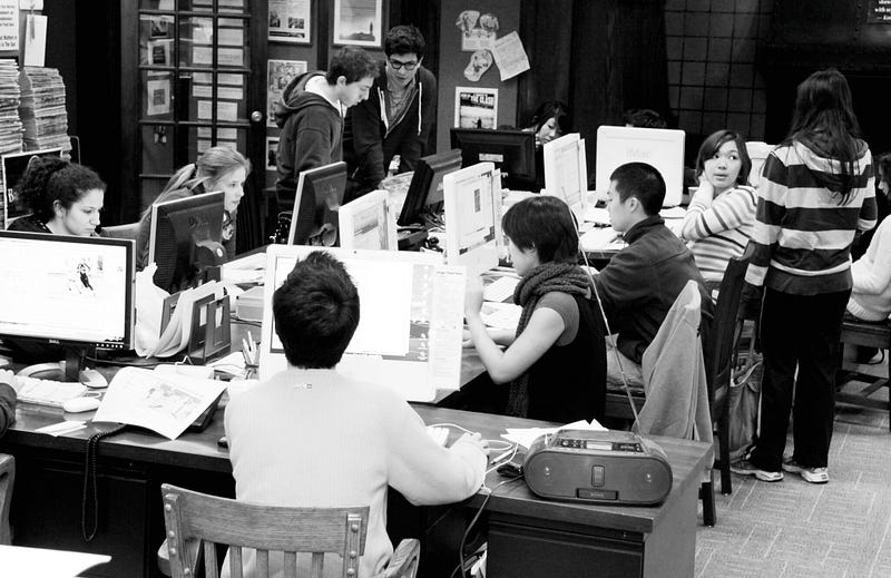 Office of The Cornell Daily Sun, Ithaca, New York via Flickr