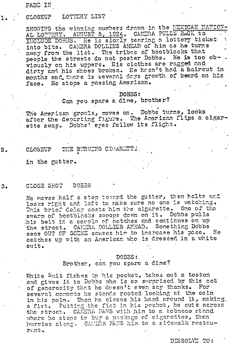 Page One: “The Treasure of the Sierra Madre” (1948)