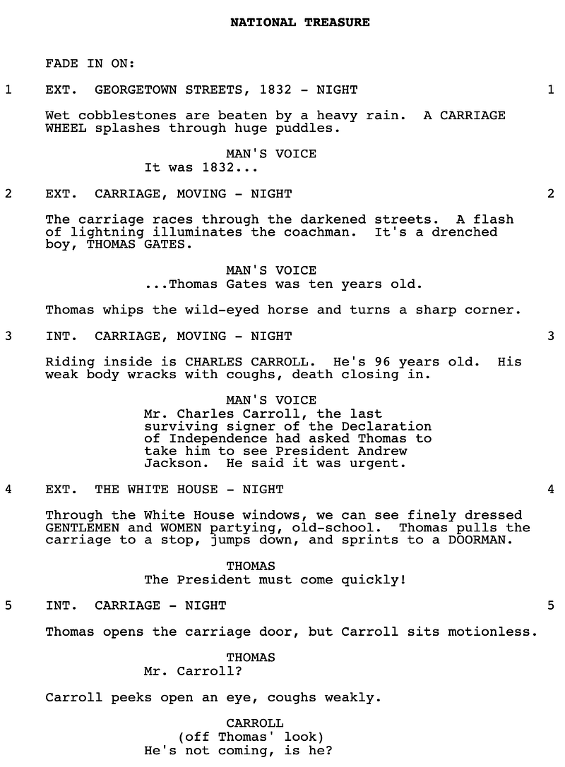 Page One: “National Treasure” (2004)
