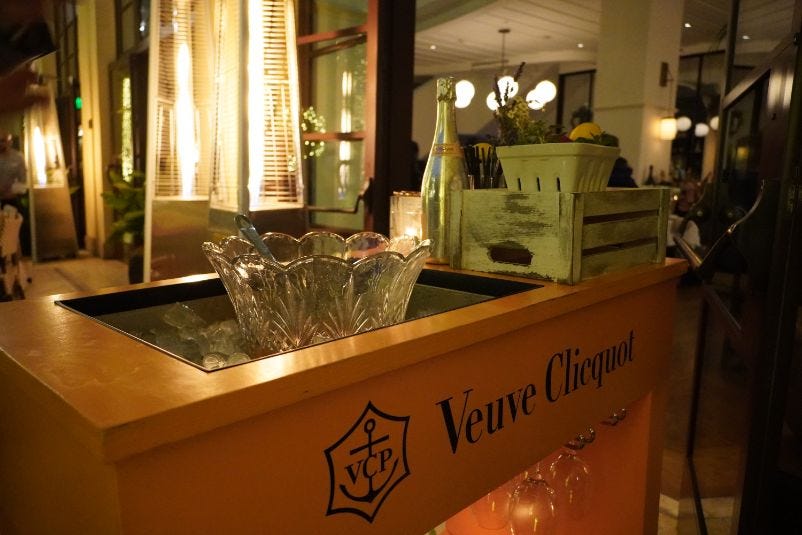 Veuve Clicquot Cart with our 