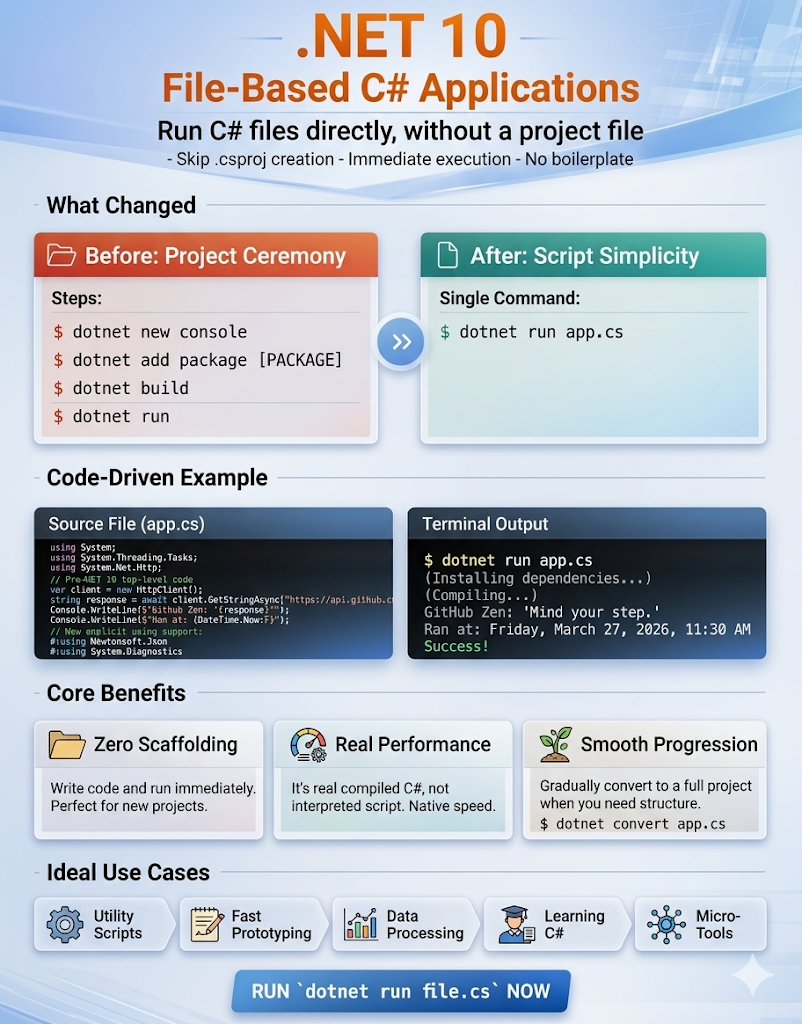 The era of the .csproj is over: How Microsoft Just Simplified C# Forever.