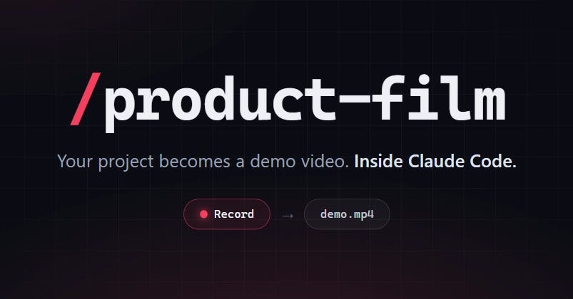 I made a Claude Code plugin that turns your project into a demo video