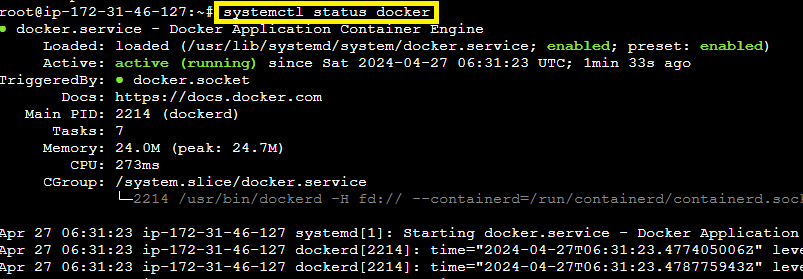 Docker Status