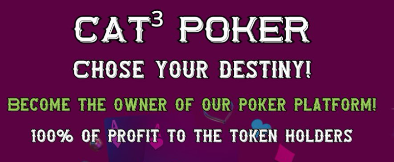 CAT³ Poker: Revolutionizing Online Poker with Blockchain Technology and Community Engagement