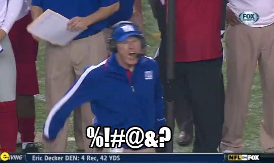Angry Tom Coughlin