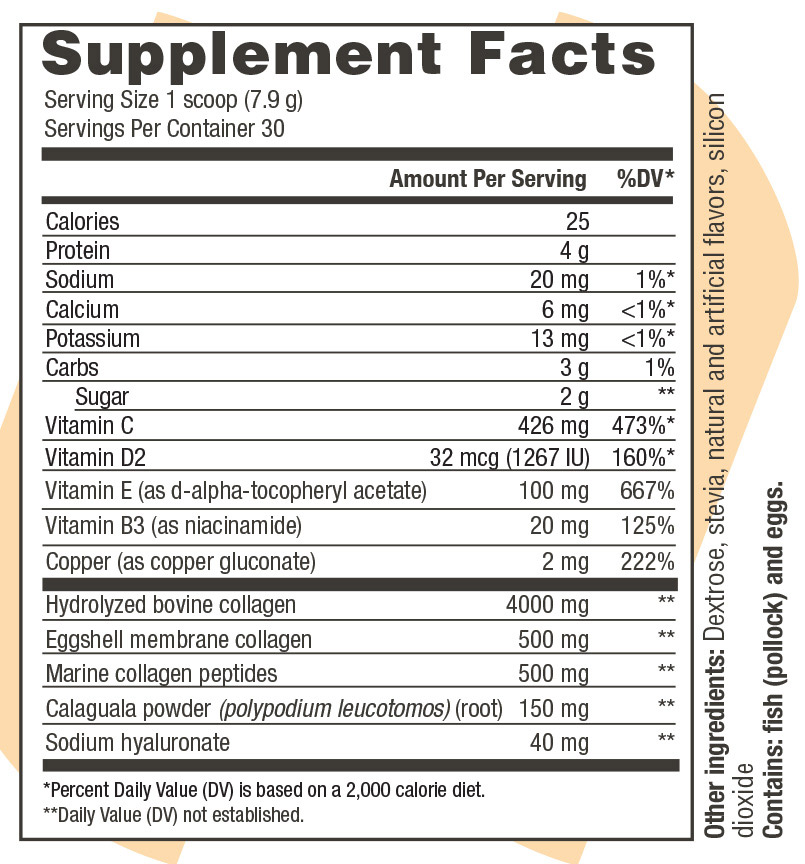 Collagen Refresh Supplement Facts