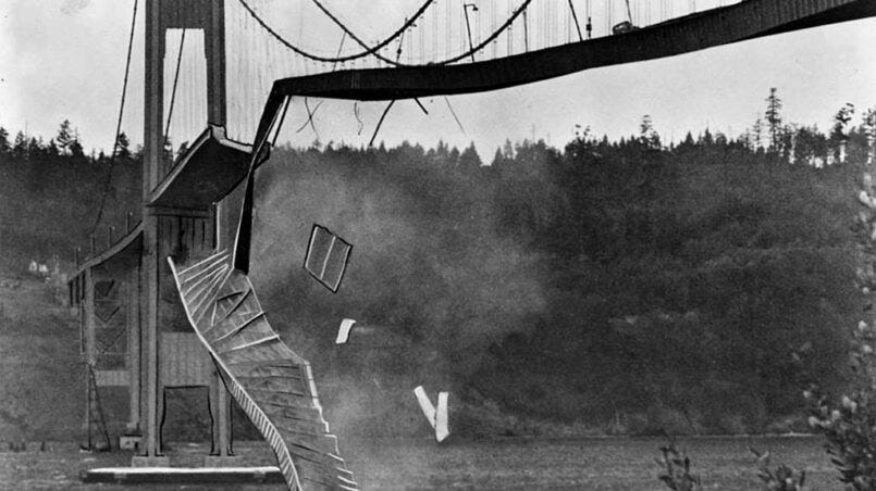 The Tacoma Narrows Bridge: When a Bridge Started Dancing The Tacoma Narrows Bridge: When a Bridge Started Dancing