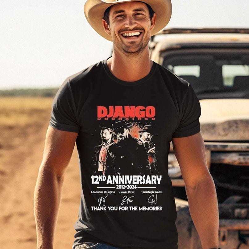 Django Unchained 12nd Anniversary 2012–2024 Thank You For The Memories Signature Shirt
