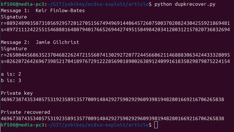 ECDSA Private Key Extraction