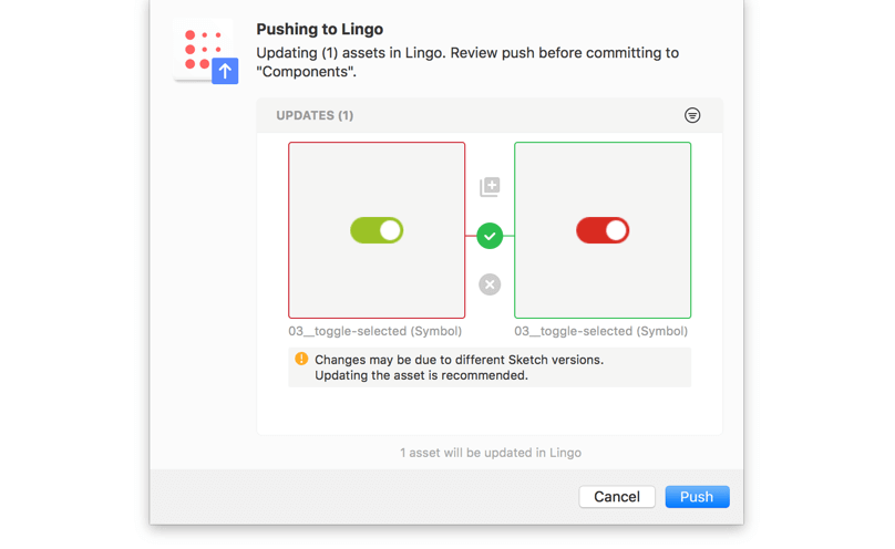 Updating the component