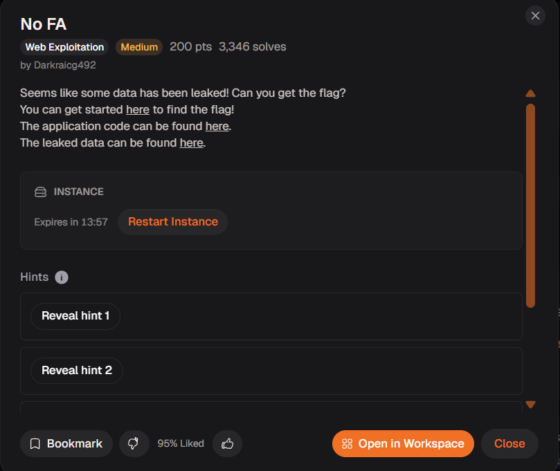 No FA(medium): CyLab Writeup