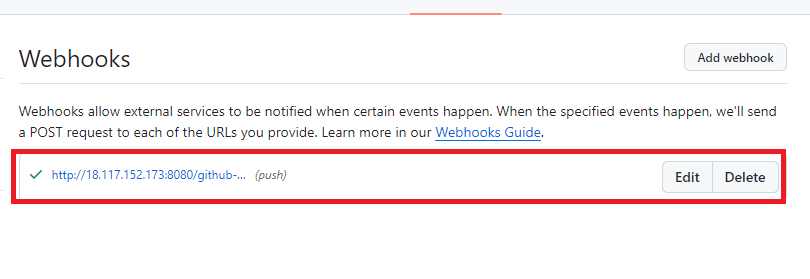 Webhook Created