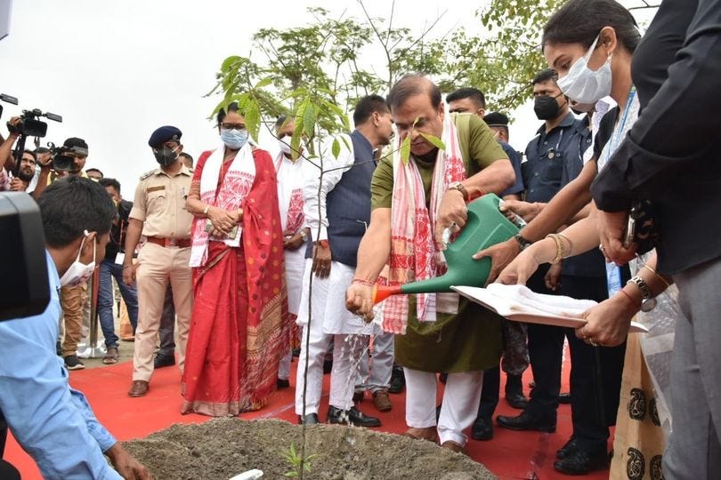 Hon Cheif Minister Inaugurates project with plantation drive at Botanical Garden, Guwahati — creators architects