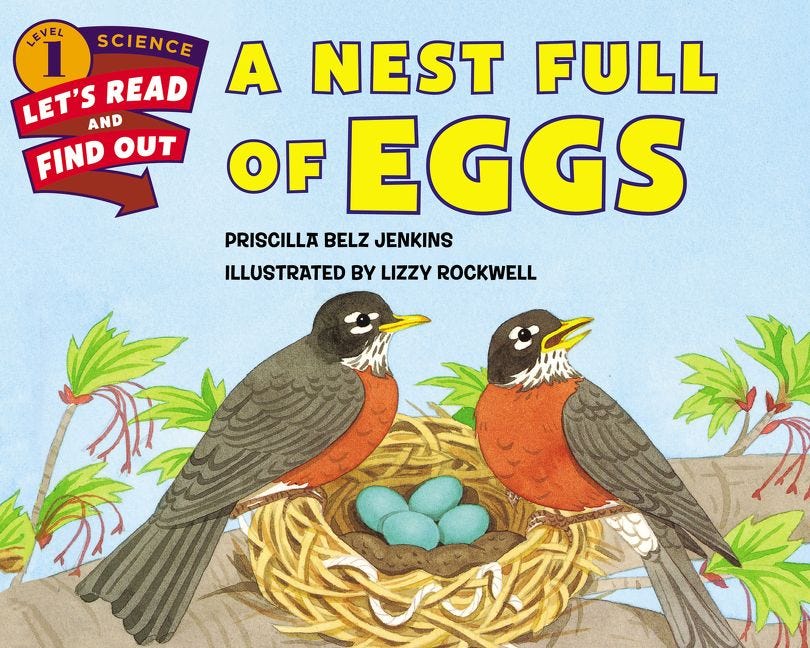 A Nest Full of Eggs by Priscilla Belz Jenkins, illustrated by Lizzy Rockwell