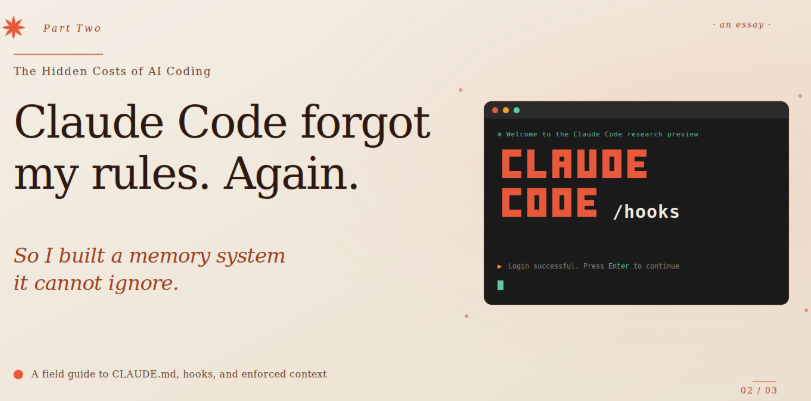 Claude Code Forgot My Rules. So I Built a Memory System It Cannot Ignore.
