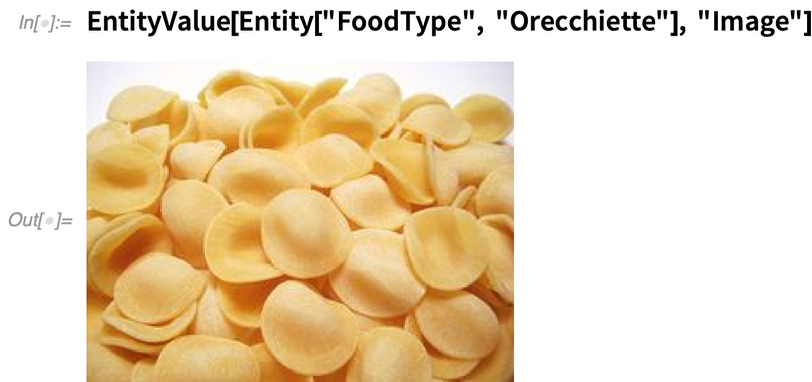 Image of orecchiette pasta, which looks like small, shell-shaped ears