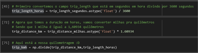 Dividindo o tempo e multiplicando as milhas.