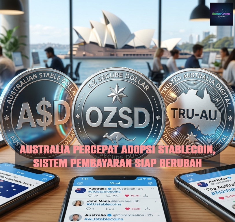 Australia Percepat Adopsi Stablecoin, Sistem Pembayaran Siap Berubah