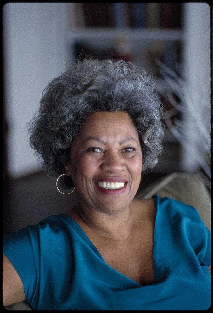 An image shows Toni Morrison.