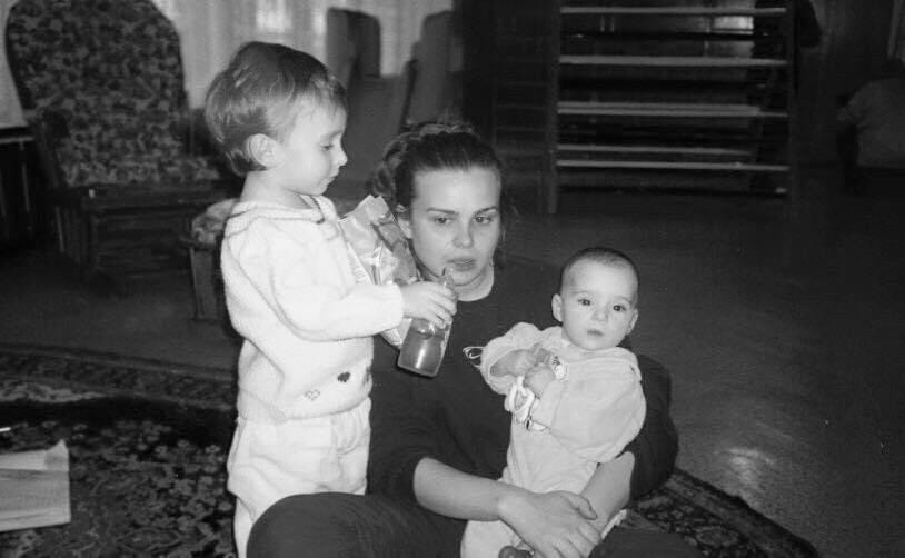 Georgi, his mother and his sister, photo by Georgi Musev’s personal archives