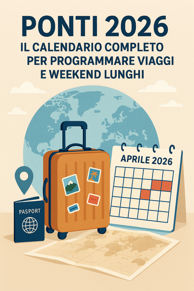 Ponti 2026: il calendario completo per programmare viaggi e weekend lu