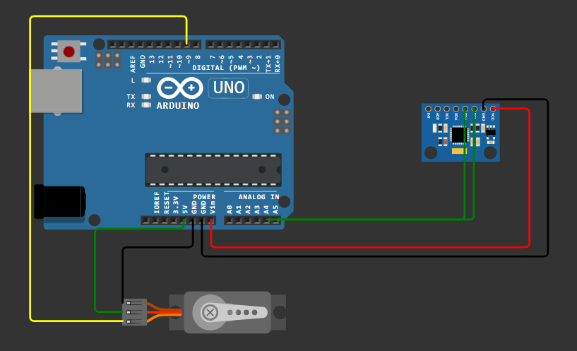 Control Motor Servo Using MPU6050 Sensor