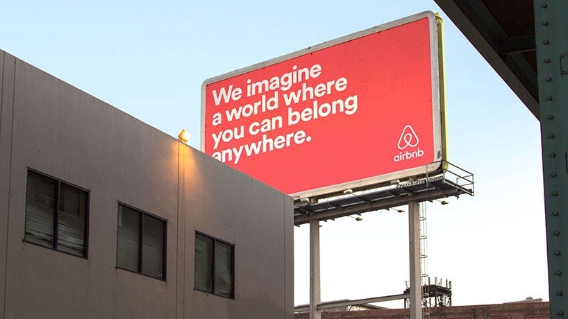 Airbnb 希望「讓每一個人都能在世界各地擁有歸屬感」，近年成為全球新創界的獨角獸。