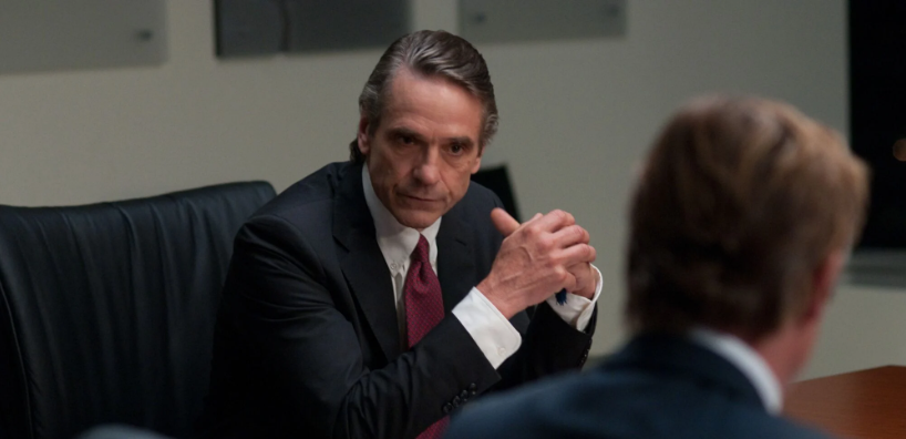 Jeremy Irons as CEO in “Margin Call” movie