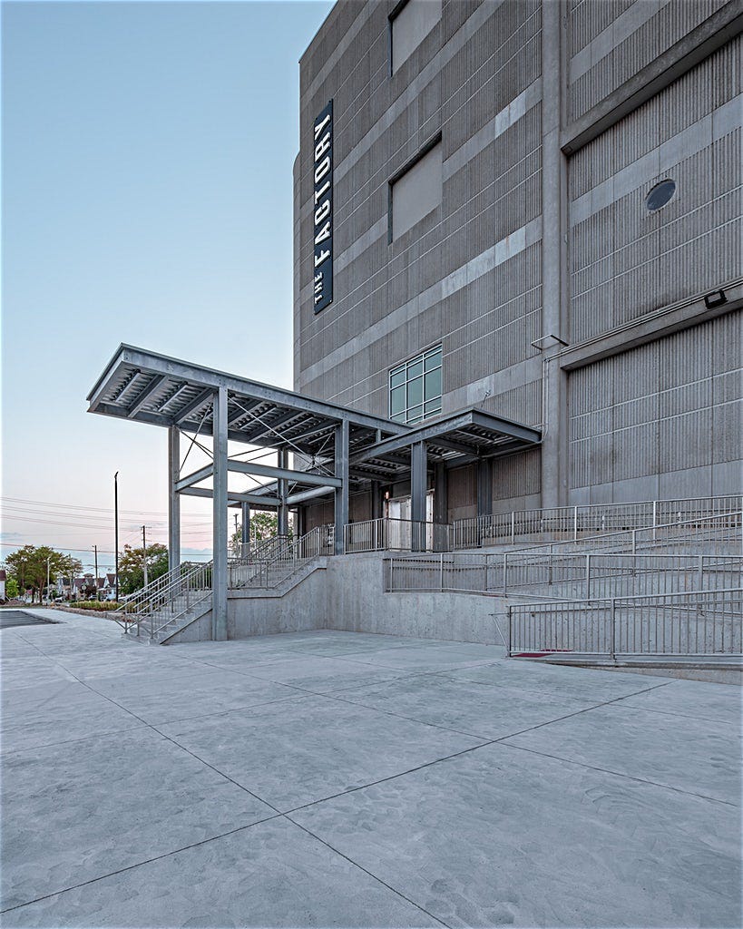 Looking at The Factory Entrance from another angle