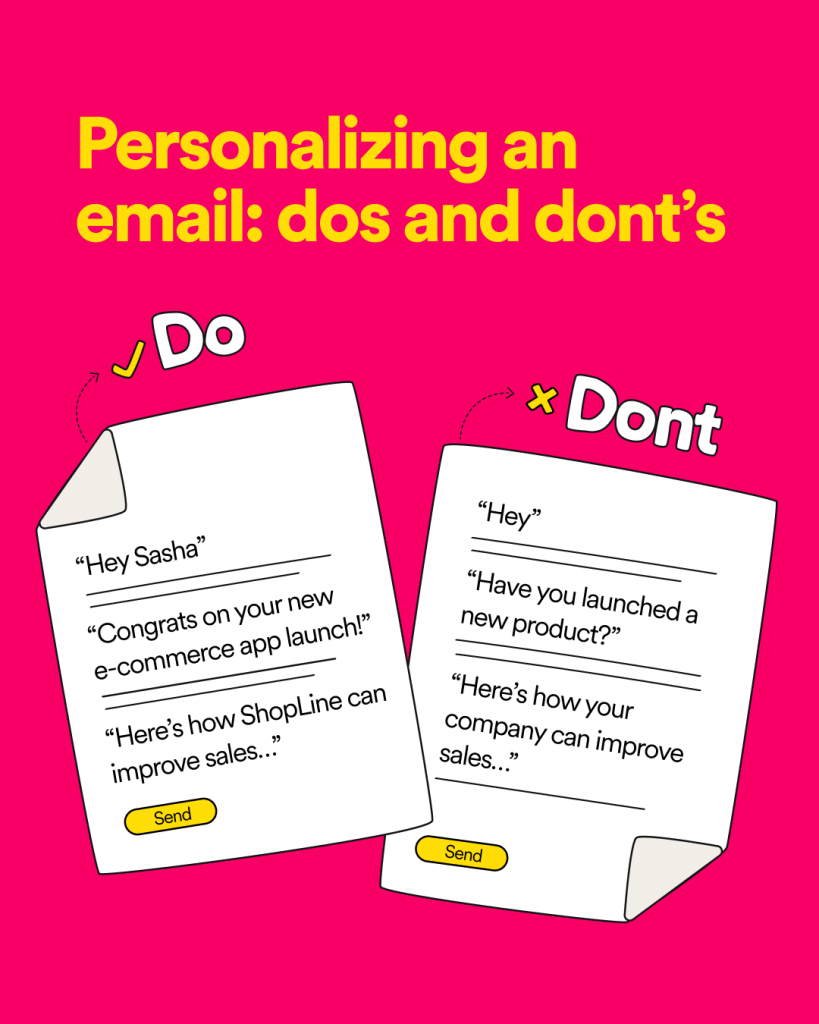 How to personalize your email in a cold email introduction