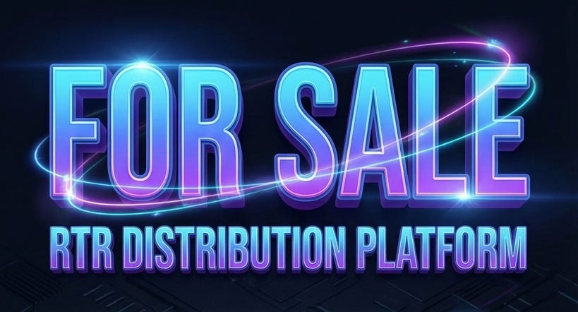  RTR DISTRIBUTION PLATFORM FOR SALE