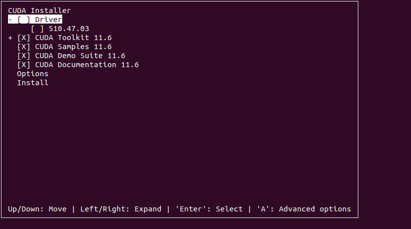 installing cuda toolkit without driver.